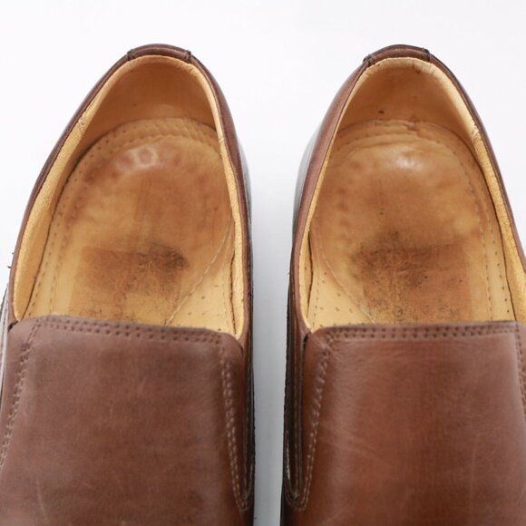 Sandro Moscoloni Mens Jacob Venetian Loafer Size 9 D Tan Leather Slip On Shoe - Picture 10 of 12